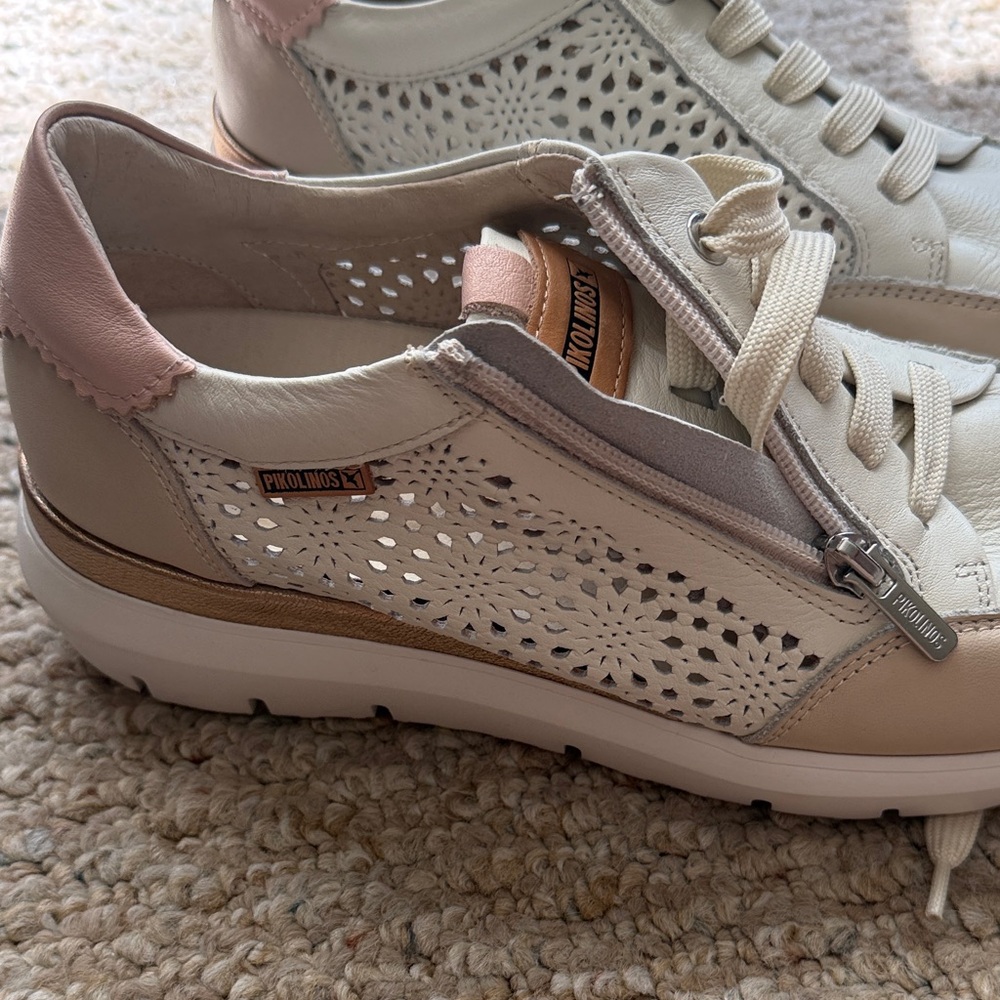 PIKOLINOS Cream and Pink Women's Sneakers - Picture 16 of 16
